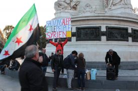 Demonstration fuer Aleppo! Sauvons Alep et le peuple syrien , Paris - France , 06-10-2016